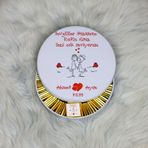 Hediyelen Sevgiliye Hediye Metal Kutuda Çikolata 100 Adet 016