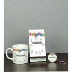 Hediyelen Tercüman Üçlü Set (Kupa + Telefon Standı + Anahtarlık)