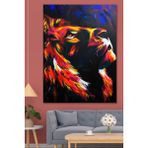 Hediyeler Kapında 100 x 140 Lion Duvar Kanvas Tablo - 100 x 140 cm