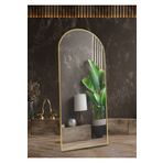 Hediyeler Kapında 180x70 Cm Metal Gold Çerçeveli Ayaklı Boy Aynası