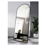 Hediyeler Kapında 180x70 Cm Siyah Metal Çerçeveli Influencer Ve Ayaklı Boy Aynası