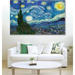 Hediyeler Kapında 50 x 70 Van Gogh Yıldızlı Gece Duvar Kanvas Tablo - 50 x 70 cm
