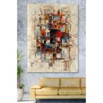 Hediyeler Kapında 90 x 130 Renkler Sürreal Sanatsal Kanvas Tablo - 90 x 130 cm
