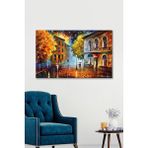 Hediyeler Kapında 90 x 130 Sonbahar Sanatsal Duvar Kanvas Tablo - 90 x 130 cm