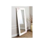 Hediyeler Kapında Floral Dekoratif Boy Aynası MDF Çerçeve ile 150x60 cm Modern Tasarım