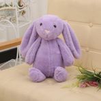 HEDİYELİ- Uyku Arkadaşım Uzun Kulak Bunny Peluş Tavşan 65 cm Lila