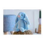 HEDİYELİ- Uyku Arkadaşım Uzun Kulak Bunny Peluş Tavşan 65 cm Mavi
