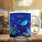 HEDIYELIK-23-2147820018 Denizaltında Balina Kupa Bardak