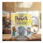 HEDIYELIK 23-2147943805 Baby Shower Yazılı Filli Kupa Bardak