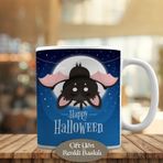 HEDIYELIK-778 Halloween Minik Sevimli Yarasa Baskılı Kupa Bardak