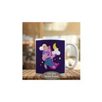 HEDIYELIK-808 Dabbicorn Pembe Yıldız Gözlüklü Hayvan Kupa Bardak