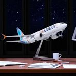 HEDİYELİK-MAKET UÇAKLAR-DUBAI-ÖLÇEK : 1:85 47 CM-JB737MAX