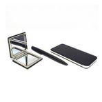 Hediyelik Set 5000 mAh Powerbank, Metal Tükenmez Kalem, Derili Ayna