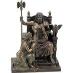 Hediyelik › Veronese Biblolar › Mitoloji & Tarih- Zeus Ve Hera Tahtta-21,5*15*28 Cm.