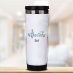 Hediyemen 400 ml Beyaz Veterinere Hediye Kişiye Özel Termos