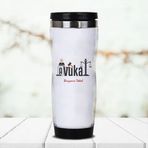 Hediyemen Avukatlara Hediye Kişiye Özel 400 ML Beyaz Termos Bardak