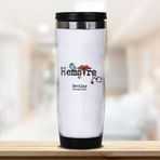 Hediyemen Hemşireye Hediye İsme Özel 0,4 lt Beyaz Termos