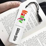 Hediyemen Isme Özel Manav Kitap Ayracı - Beyaz - 1 Adet