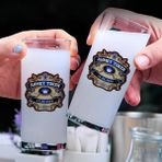 Hediyemen Kişiye Özel Renkli İsim ve Tarihli İkili Rakı Bardağı Seti - 010 - Beyaz