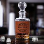 Hediyemen Kişiye Özel Taba Deri Kaplama Viski Şişesi - 750 ml