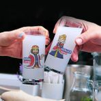 Hediyemen Kral ve Kraliçe 2li Rakı Bardağı - 010 - Beyaz