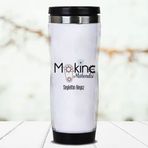 Hediyemen Makine Mühendislerine Hediye Kişiye Özel 0,4 lt Beyaz Termos