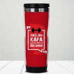 Hediyemen Sağlam Kafa Sağlam Vücutta Bulunur 0,4 lt Beyaz Termos