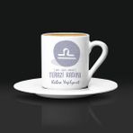 Hediyemen Terazi Burcu Kadınına Hediye Türk Kahvesi Fincanı - Beyaz - 1 Adet