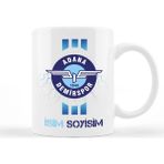 Hediyemyum Adana Demirspor Kişisel Isim Baskılı Kupa - Çift Taraflı Baskı - Hediyelik Kupa - Beyaz
