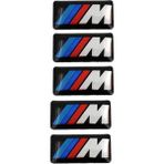 Hediyene Bak Bmw M Logo Damla Sticker 5 Adet - 17x9 mm - Renkli