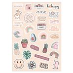 Hediyene Bak Smile Temalı Sticker Seti | Bullet Journal Sticker | Defter | Çıkartma | Scrapbook