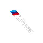 Hediyenebak Bmw /// M Power Sticker Cup Yan Rüzgarlık 44 Cm
