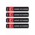 Hediyeni Al 4'lü Kişiye Özel Kan Grubu Motor Bisiklet Araba Kask Set Sticker Seti Damla Etiket 9x2,5 cm
