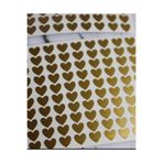 Hediyeni Al Altın Gold Kalp Şekilli Sticker Etiket Hediye Paketleme Etiketi 3x3 cm