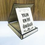 Hediyeniz Bizde Kişiye Özel Yılın En İyi Öküzü Ahşap Plaket