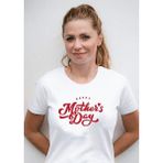 Hediyenza Anneler Günü Özel Hediye Happy Mothers Day Anne Tasarım Yetişkin Unisex Beyaz T-Shirt - Beyaz5