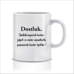 Hediyenza Dostluk Tasarım Kupa Bardak