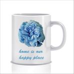 Hediyenza Home Is Our Happy Place Tasarım Kupa Bardak