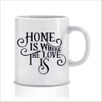 Hediyenza Home Is Where The Love Is Tasarım Kupa Bardak