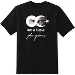 Hediyenza Sonsuzluk 10 Kasım , Mustafa Kemal Atatürk Baskılı Unisex Yetişkin ve Çocuk Kısa Kollu T-Shirt - Siyah - 12 - 13 Yaş