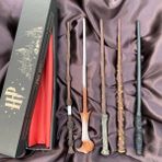Hediyesahibi Harry Potter Asası 5'li Asa Seti Harry Hermione Voldemort Dumbledore Snape