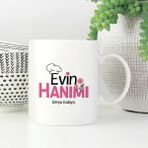 Hediyesec Evin Hanımı Isme Özel Kupa