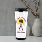 Hediyesec Geleceğin Kimyageri Isme Özel Termos Mug - Renkli