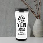 Hediyesec Yılın Coğrafya Öğretmeni Isme Özel Termos Mug