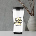 Hediyesec Yılın En Iyi Öğretmeni Isme Özel Termos Mug - 400 ml - Beyaz