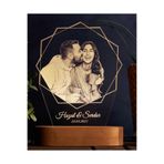 Hediyesepeti Kişiye Özel Fotoğraf Baskılı Dekoratif Led Lamba 60 x 140 x 30 mm