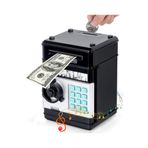 Hediyezin Otomatik Şifreli Siyah ATM Kumbara Kasa Siyah
