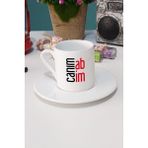 Hedizu Abiye Hediye Canım Abim Türk Kahvesi Fincanı Beyaz - 1 Adet - 70 ml
