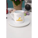Hedizu Antrenöre Hediye Antrenör Türk Kahvesi Fincanı Beyaz - 1 Adet - 70 ml