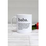 Hedizu Beyaz Baba Babalar Günü Hediyesi Kupa Bardak